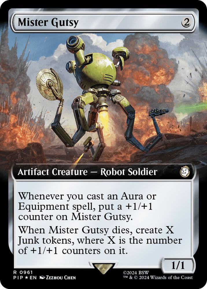 Mister Gutsy (Extended Art) (Surge Foil) (961) (PIP)