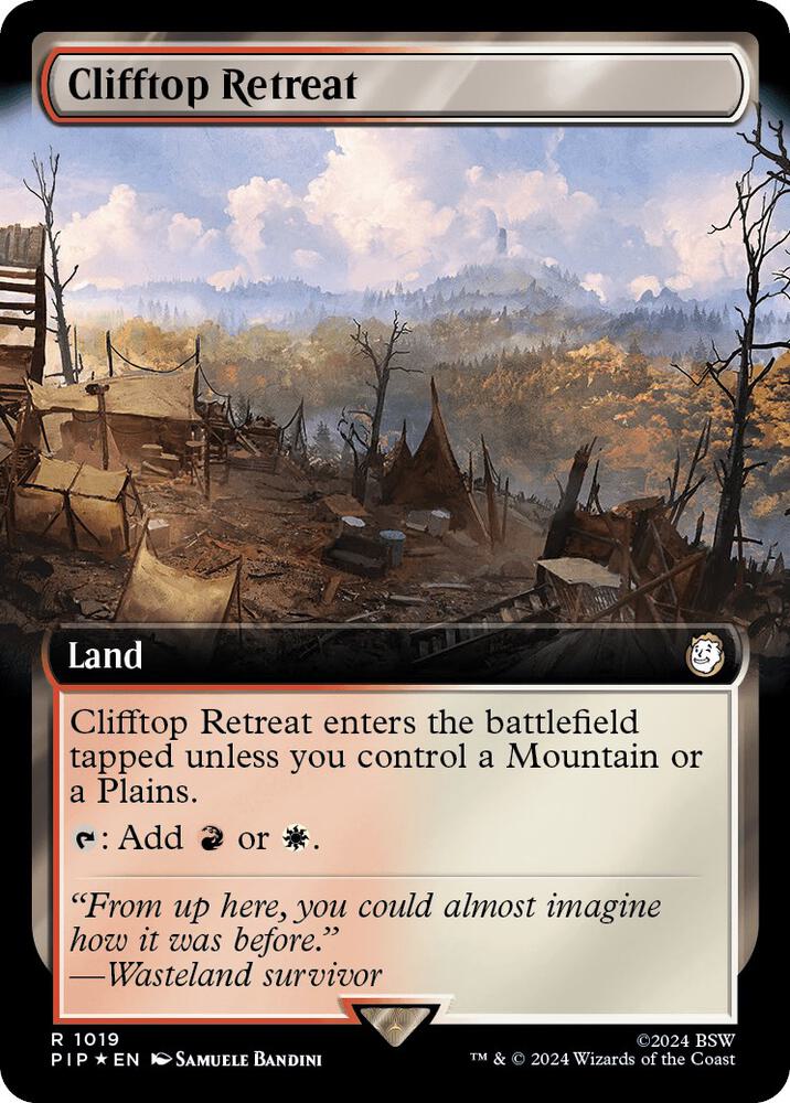 Clifftop Retreat (Extended Art) (Surge Foil) (1019) (PIP)