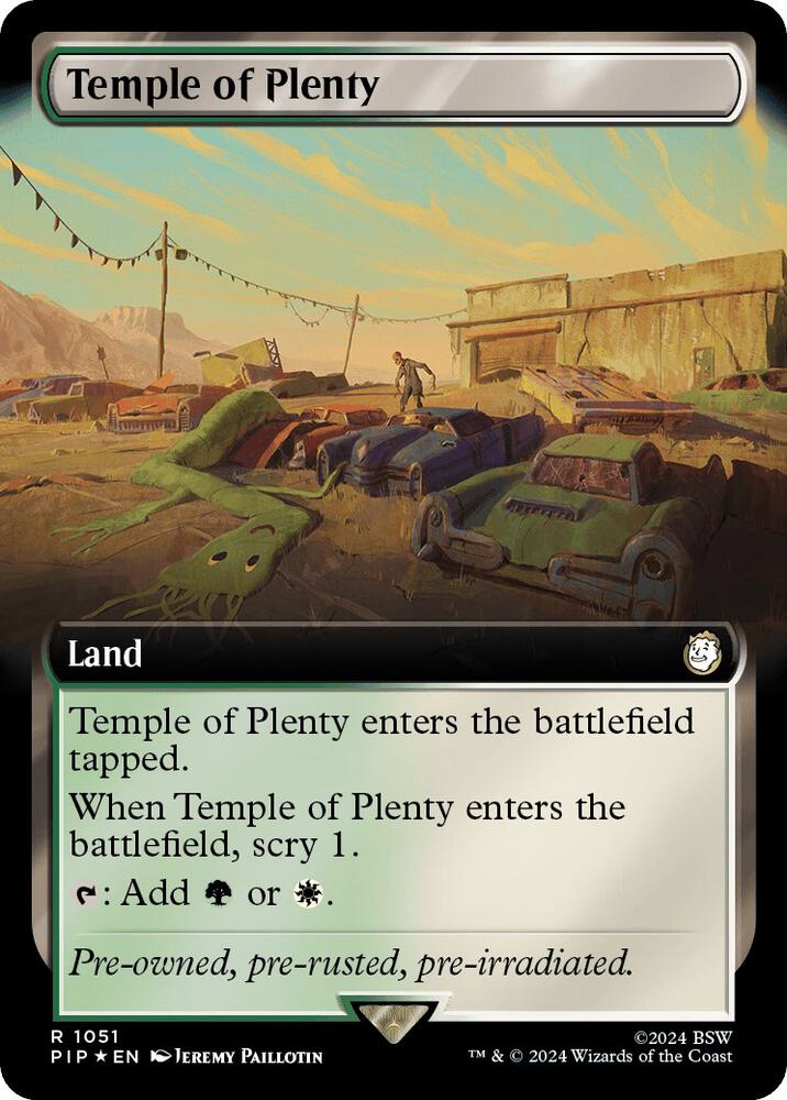 Temple of Plenty (Extended Art) (Surge Foil) (1051) (PIP)