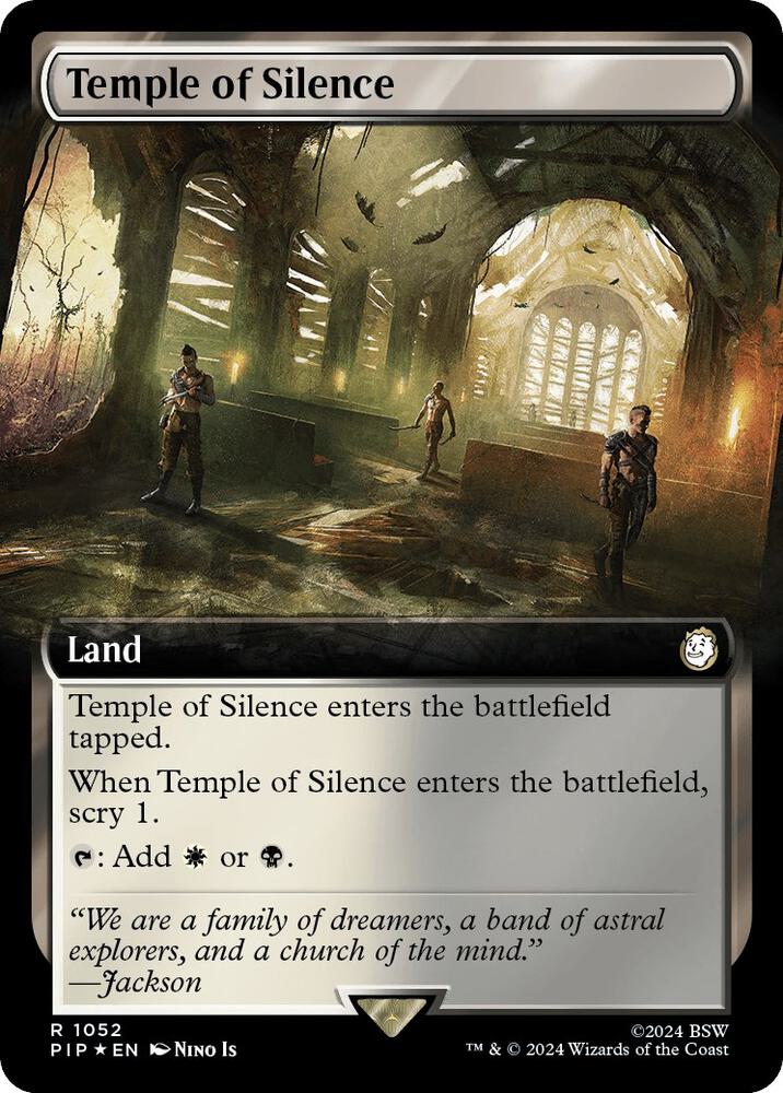 Temple of Silence (Extended Art) (Surge Foil) (1052) (PIP)