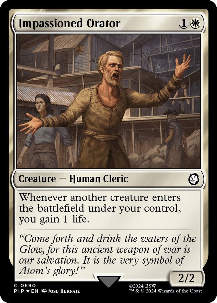 Impassioned Orator (Surge Foil) (690) (PIP)
