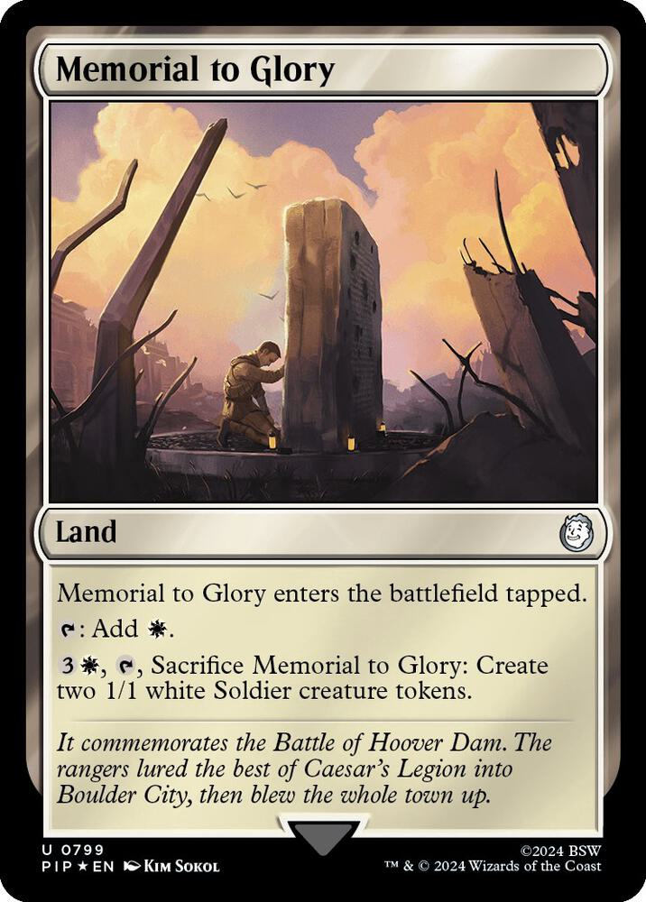 Memorial to Glory (Surge Foil) (799) (PIP)