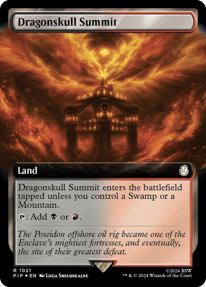 Dragonskull Summit (Extended Art) (Surge Foil) (1021) (PIP)