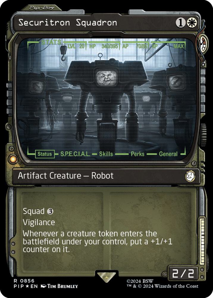 Securitron Squadron (Showcase) (Surge Foil) (856) (PIP)