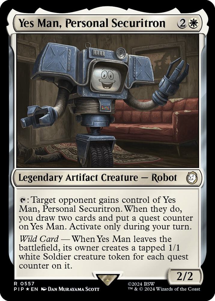 Yes Man, Personal Securitron (Surge Foil) (557) (PIP)