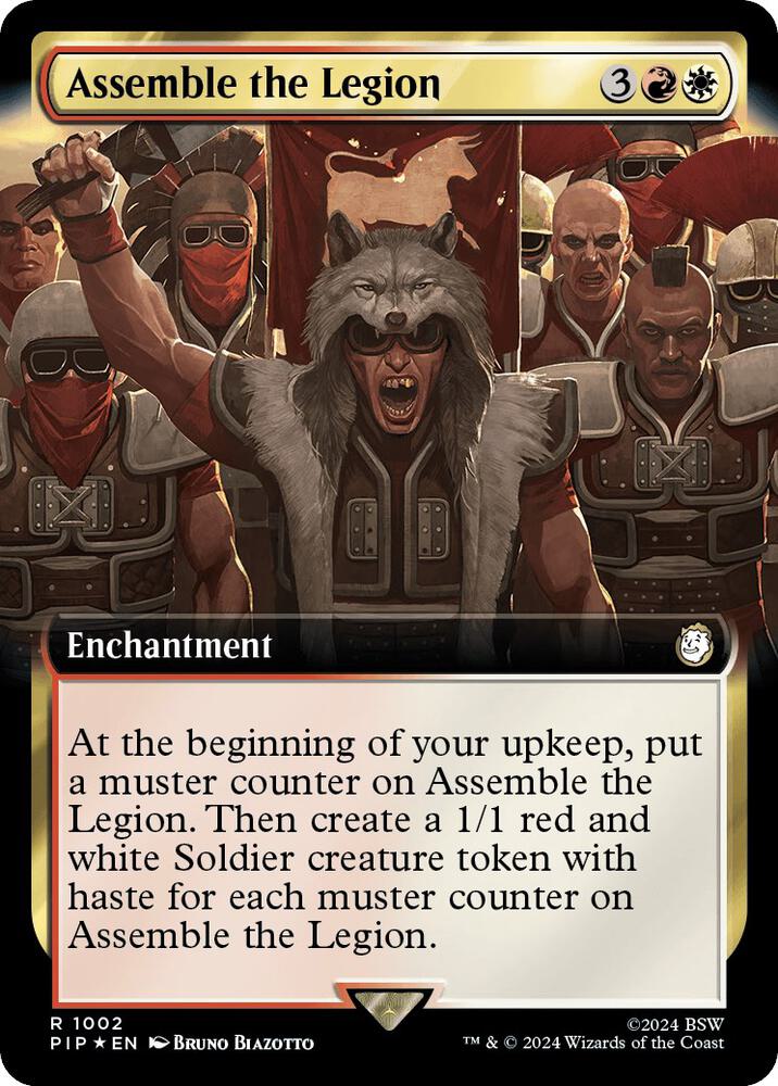 Assemble the Legion (Extended Art) (Surge Foil) (1002) (PIP)