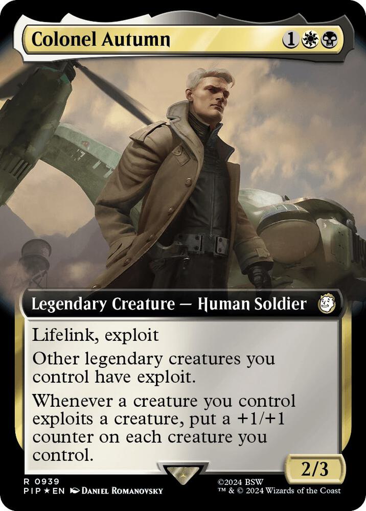 Colonel Autumn (Extended Art) (Surge Foil) (939) (PIP)