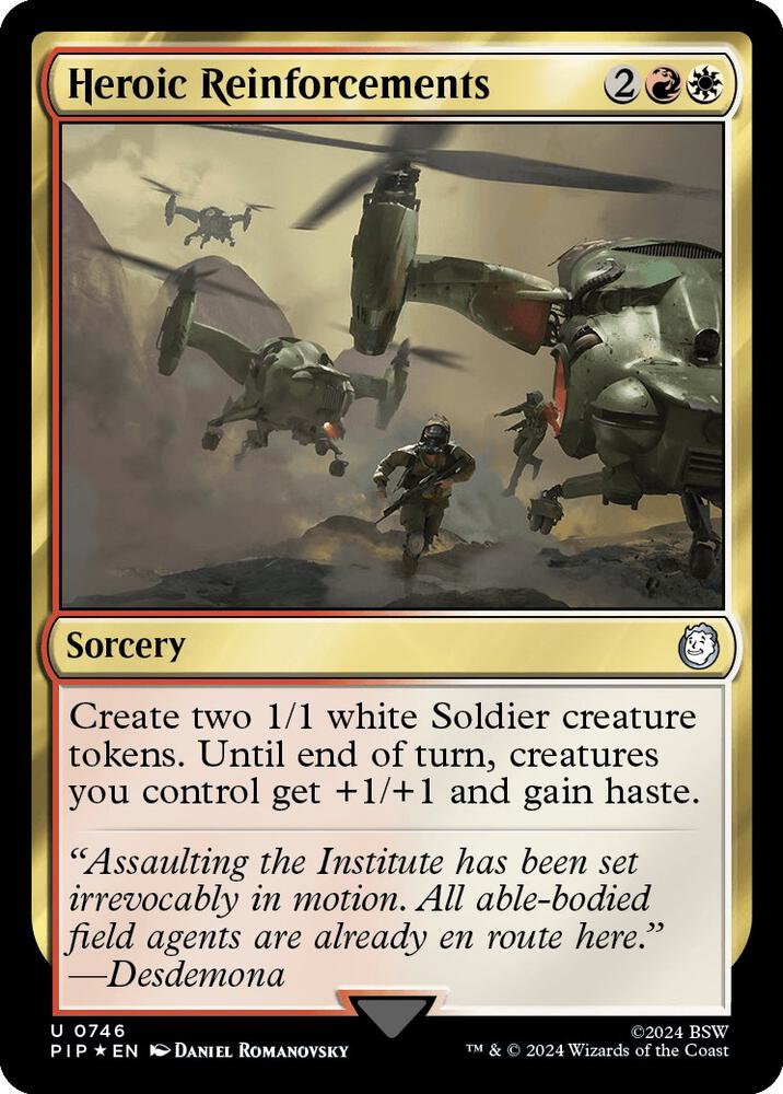 Heroic Reinforcements (Surge Foil) (746) (PIP)