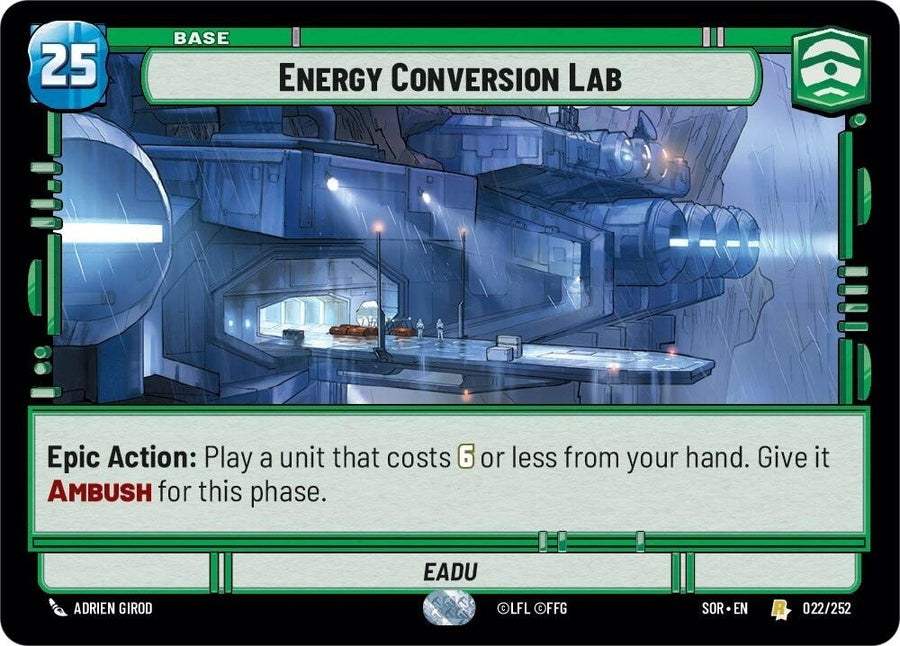 Energy Conversion Lab (022/252) (SOR)