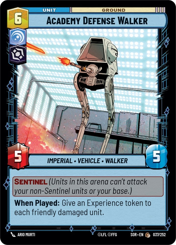 Academy Defense Walker (037/252) (SOR)