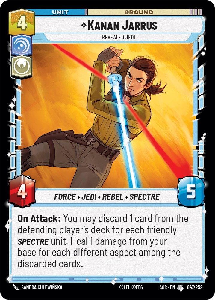 Kanan Jarrus - Revealed Jedi (047/252) (SOR)