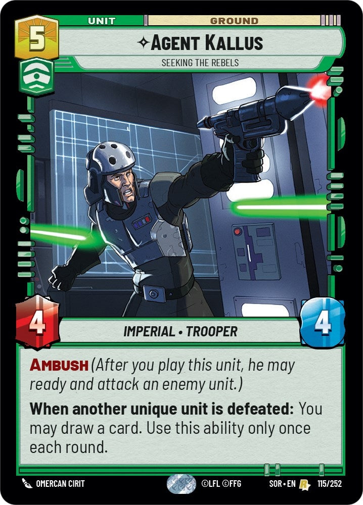 Agent Kallus - Seeking the Rebels (115/252) (SOR)