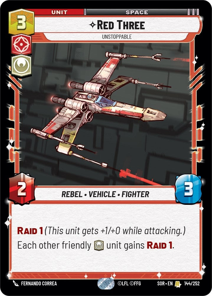 Red Three - Unstoppable (144/252) (SOR)