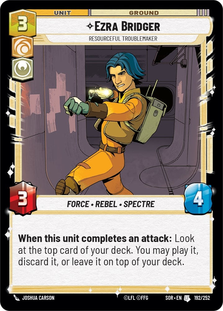 Ezra Bridger - Resourceful Troublemaker (192/252) (SOR)