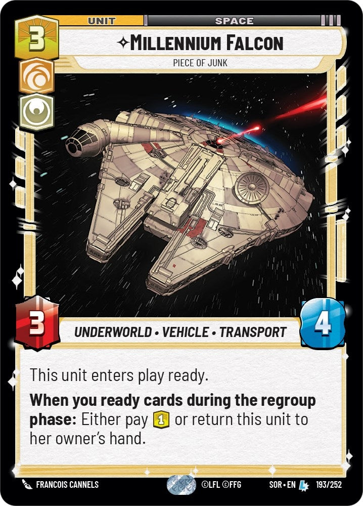 Millennium Falcon - Piece of Junk (193/252) (SOR)
