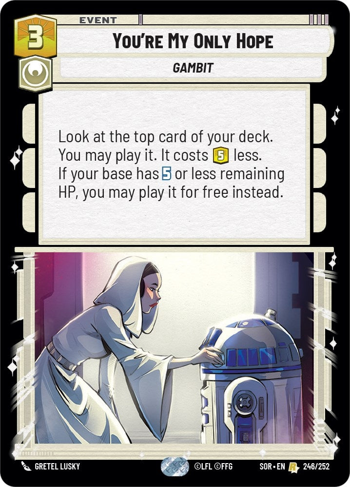 You're My Only Hope (246/252) (SOR)