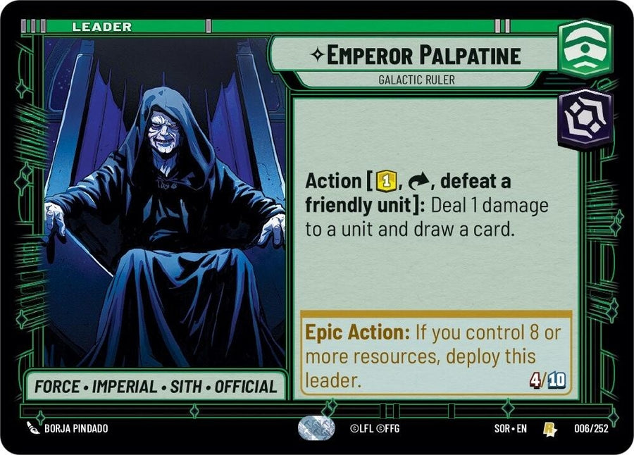 Emperor Palpatine - Galactic Ruler (006/252) (SOR)