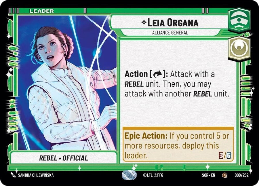 Leia Organa - Alliance General (009/252) (SOR)
