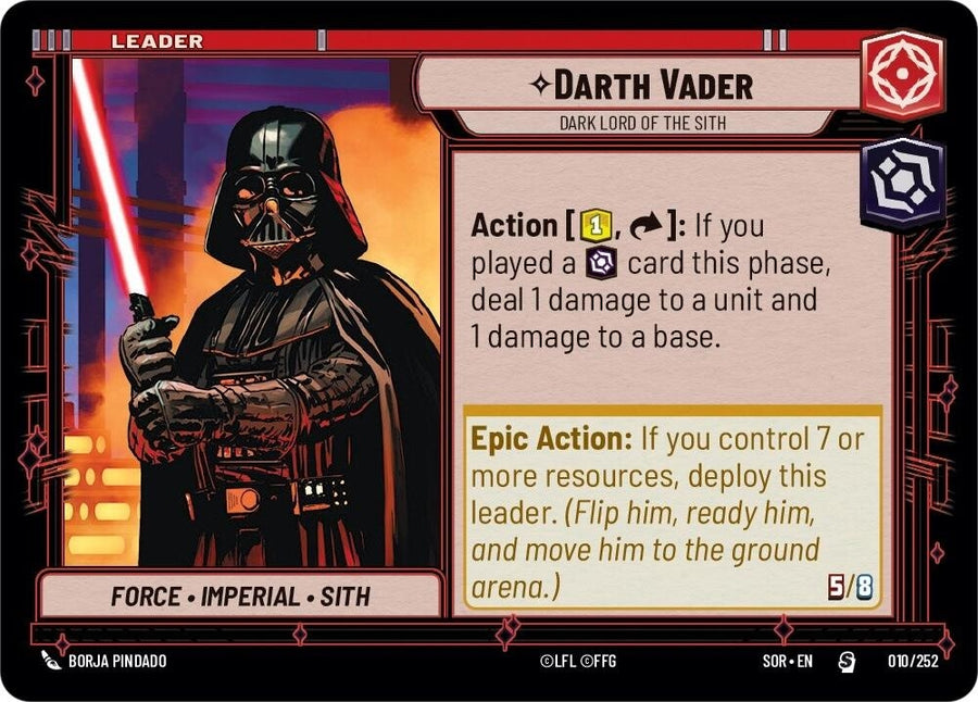 Darth Vader - Dark Lord of the Sith (010/252) (SOR)