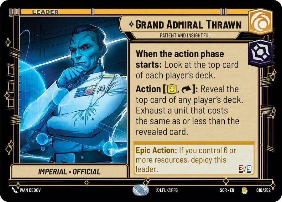 Grand Admiral Thrawn - Patient and Insightful (016/252) (SOR)