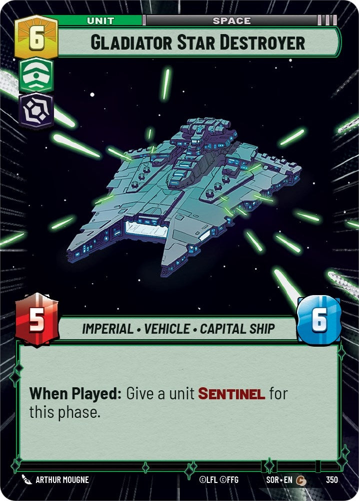 Gladiator Star Destroyer (Hyperspace) (350) (SOR)