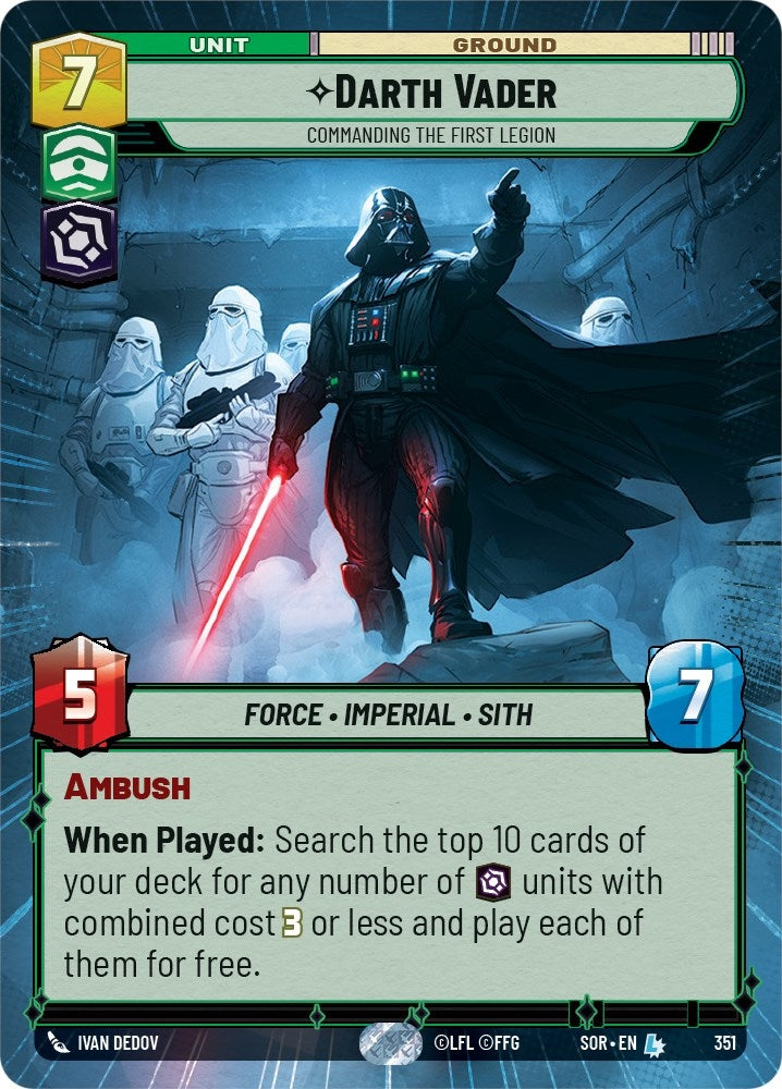Darth Vader - Commanding the First Legion (Hyperspace) (351) (SOR)