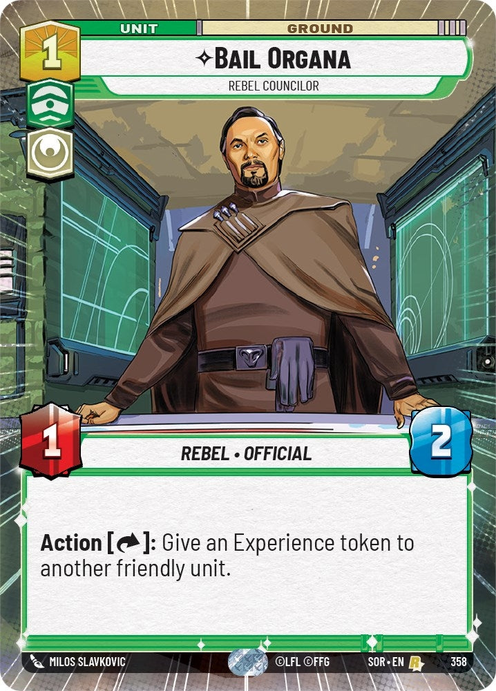Bail Organa - Rebel Councilor (Hyperspace) (358) (SOR)