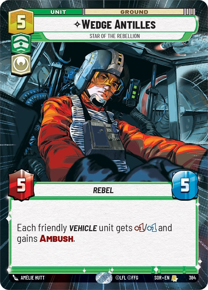 Wedge Antilles - Star of the Rebellion (Hyperspace) (364) (SOR)