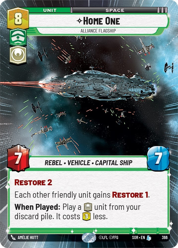 Home One - Alliance Flagship (Hyperspace) (366) (SOR)