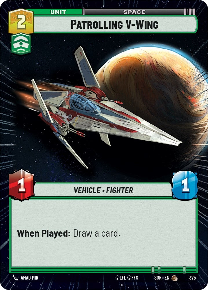 Patrolling V-Wing (Hyperspace) (375) (SOR)