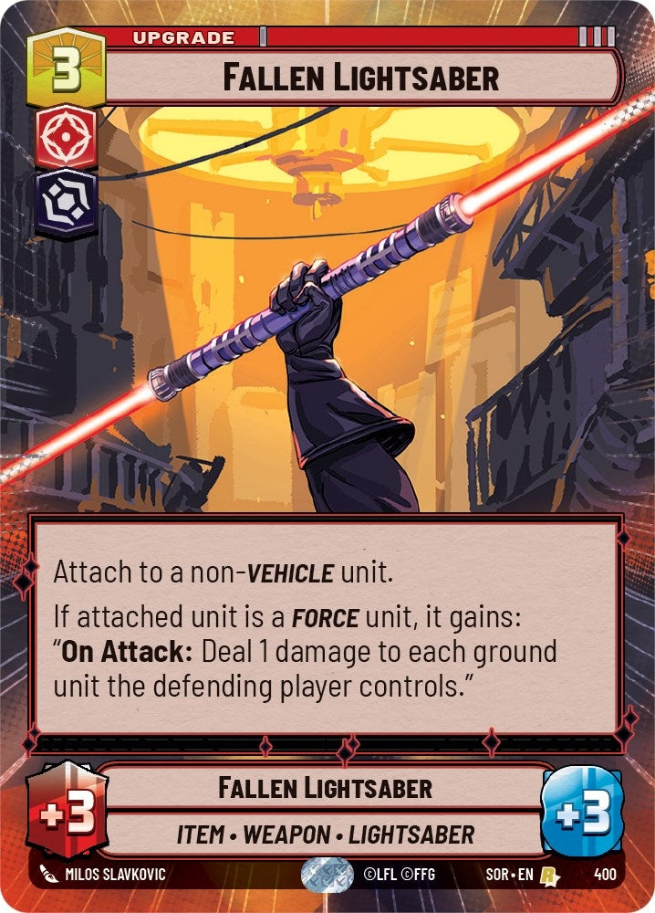 Fallen Lightsaber (Hyperspace) (400) (SOR)