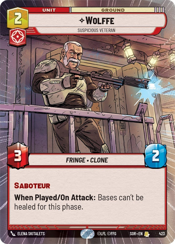 Wolffe - Suspicious Veteran (Hyperspace) (423) (SOR)
