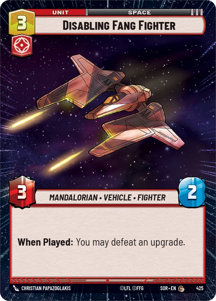 Disabling Fang Fighter (Hyperspace) (425) (SOR)