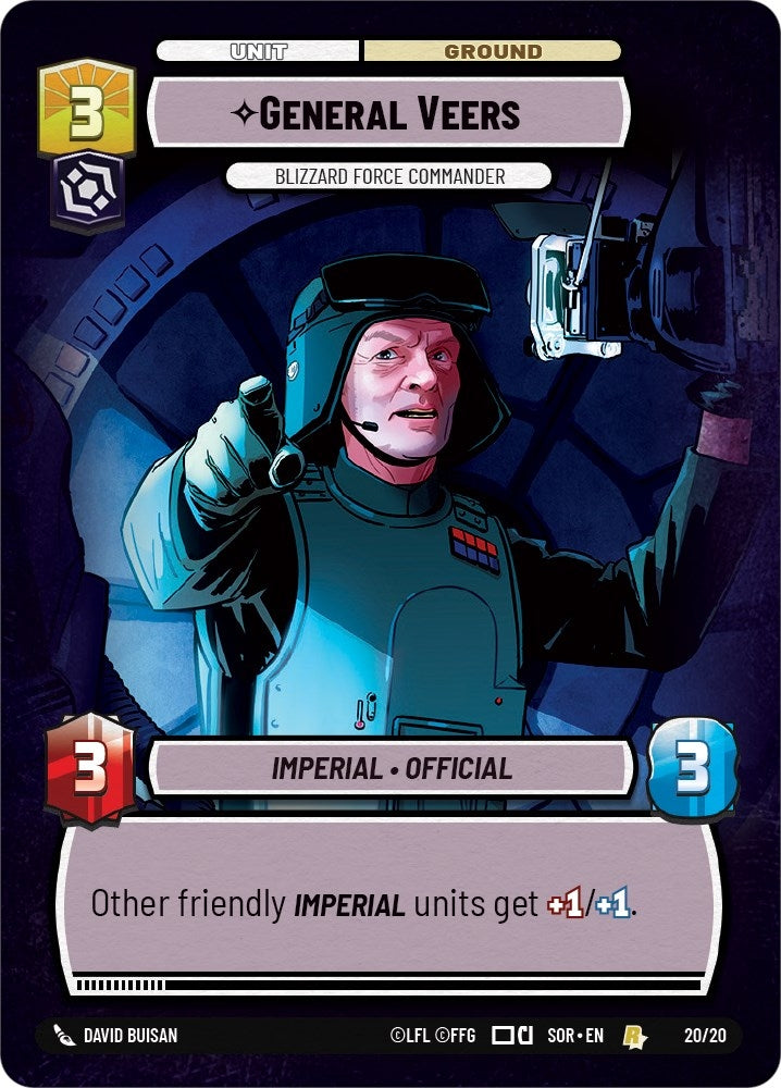General Veers - Blizzard Force Commander (20/20) (SOR-WPP)