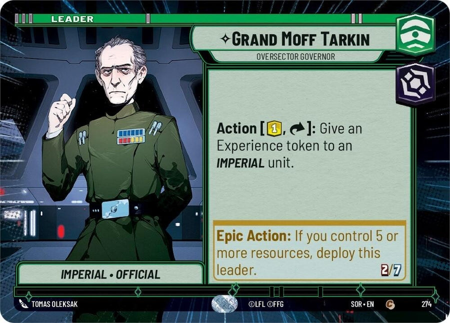 Grand Moff Tarkin - Oversector Governor (Hyperspace) (274) (SOR)