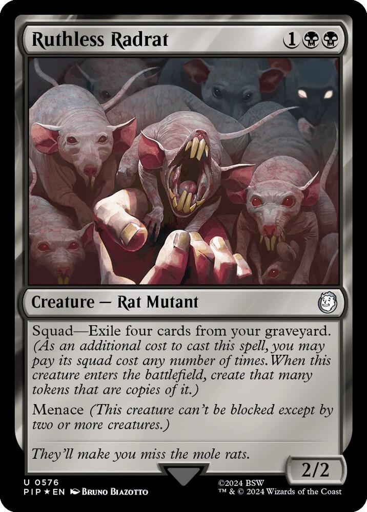 Ruthless Radrat (Surge Foil) (576) (PIP)