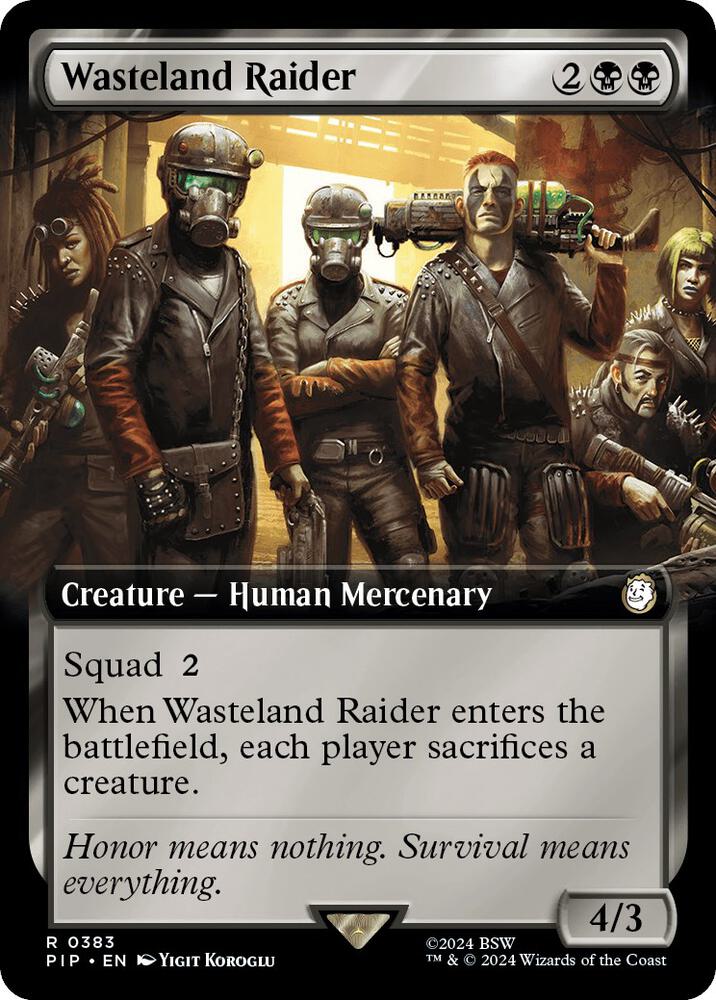 Wasteland Raider (Extended Art) (383) (PIP)