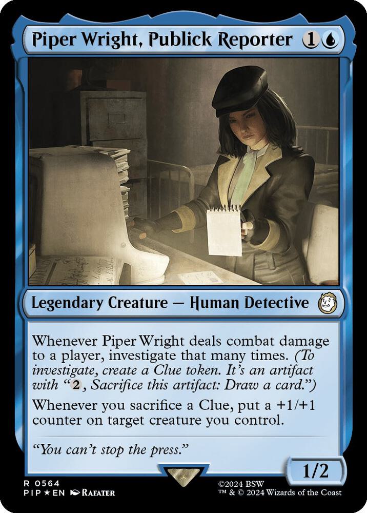 Piper Wright, Publick Reporter (Surge Foil) (564) (PIP)