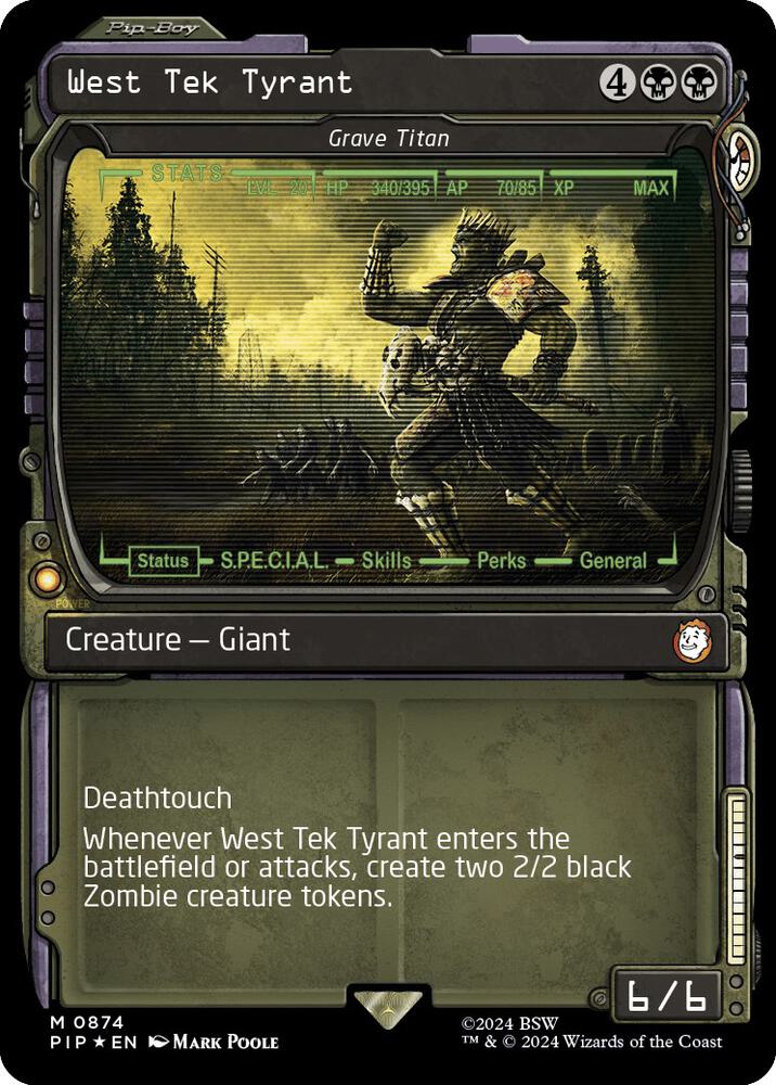 West Tek Tyrant - Grave Titan (Showcase) (Surge Foil) (874) (PIP)