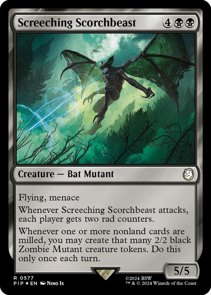 Screeching Scorchbeast (Surge Foil) (577) (PIP)