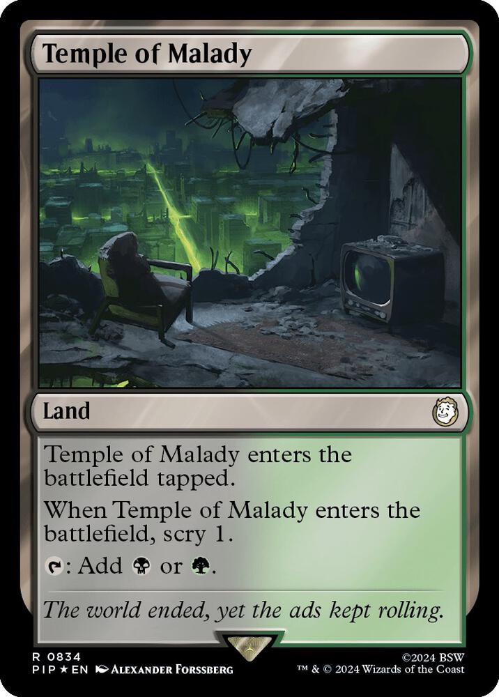 Temple of Malady (Surge Foil) (834) (PIP)