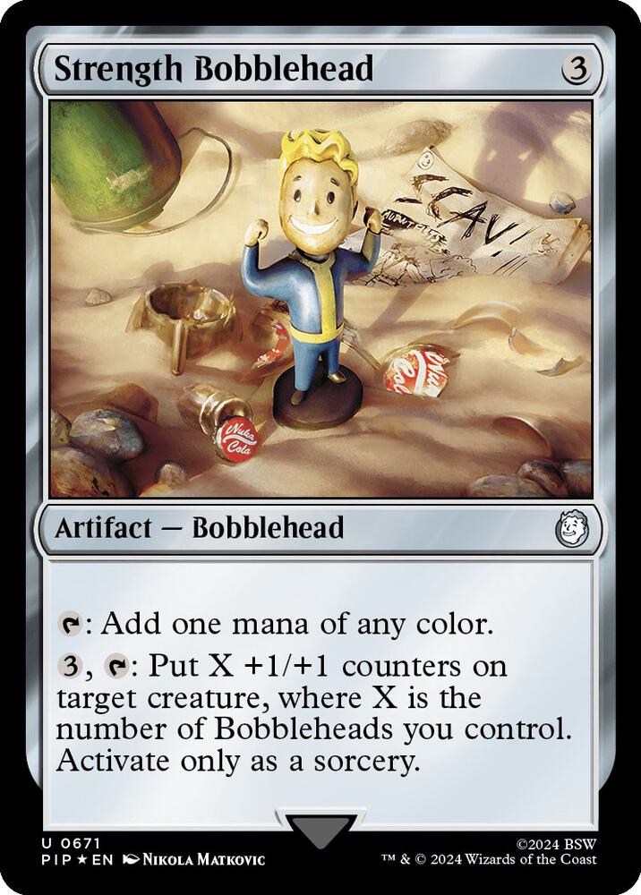 Strength Bobblehead (Surge Foil) (671) (PIP)