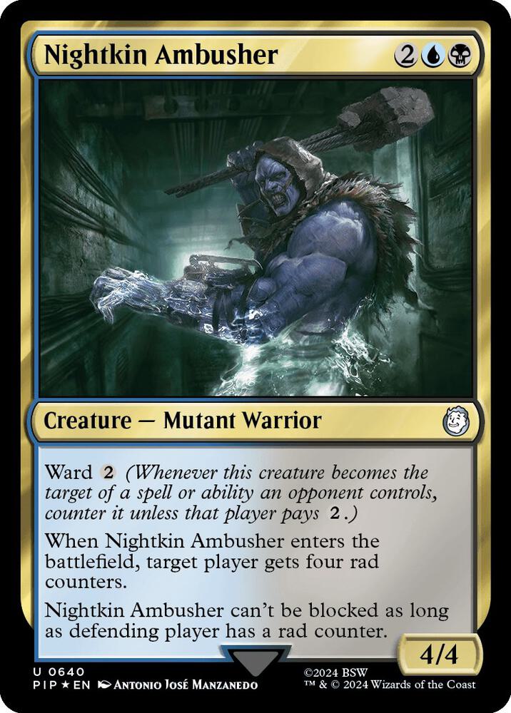 Nightkin Ambusher (Surge Foil) (640) (PIP)