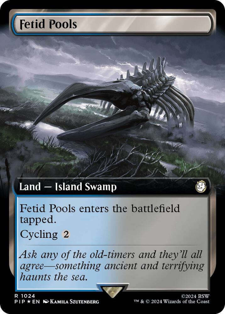 Fetid Pools (Extended Art) (Surge Foil) (1024) (PIP)