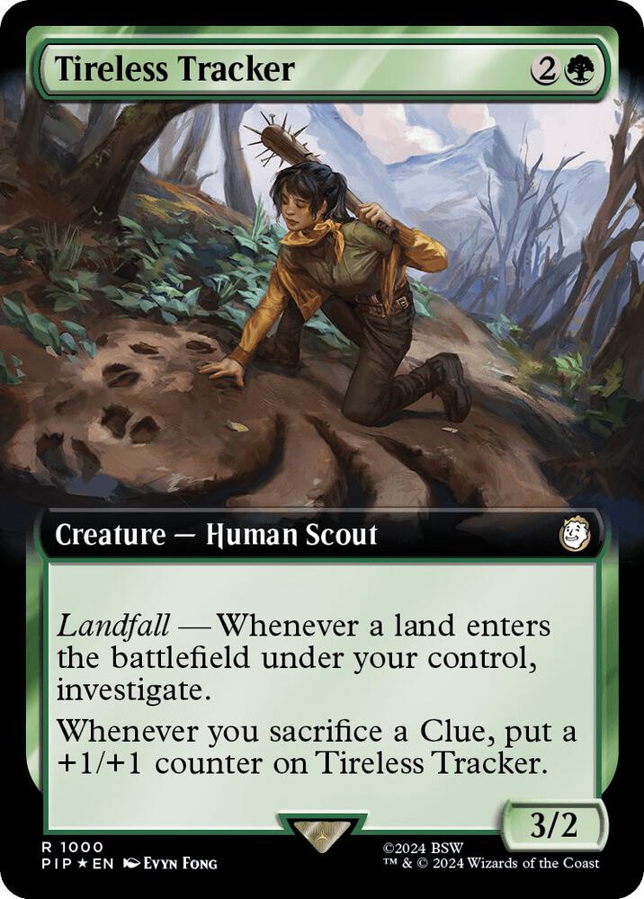 Tireless Tracker (Extended Art) (Surge Foil) (1000) (PIP)