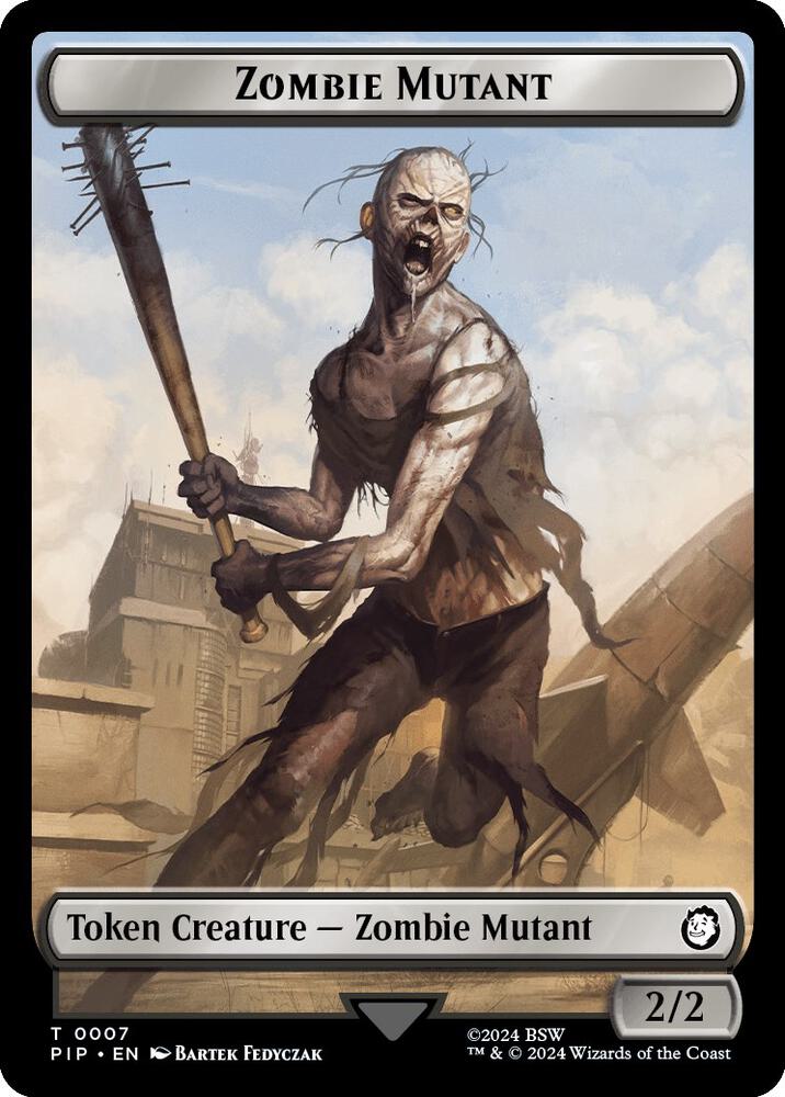 Zombie Mutant // Clue Double-Sided Token (7 // 11) (PIP)
