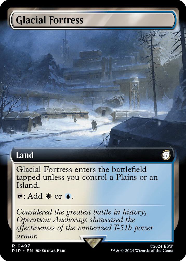 Glacial Fortress (Extended Art) (497) (PIP)