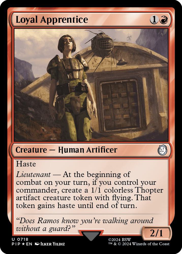 Loyal Apprentice (Surge Foil) (718) (PIP)
