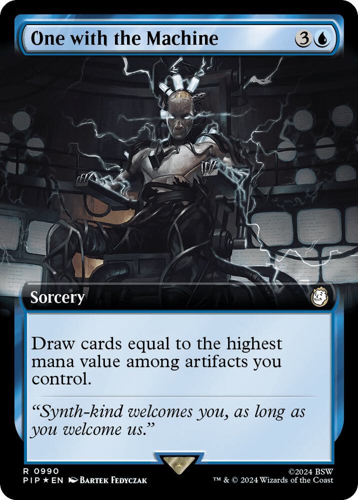 One with the Machine (Extended Art) (Surge Foil) (990) (PIP)