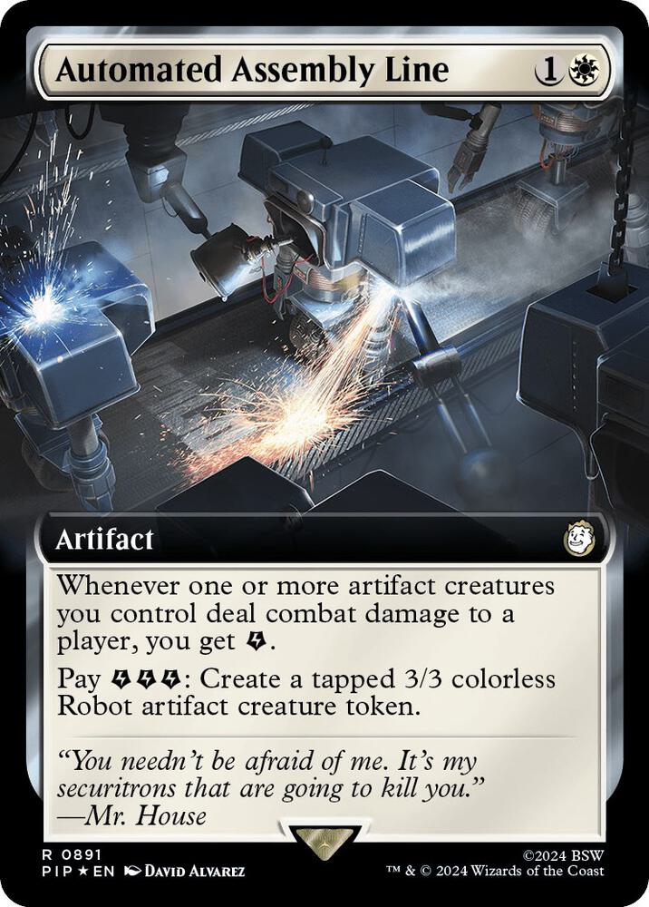 Automated Assembly Line (Extended Art) (Surge Foil) (891) (PIP)
